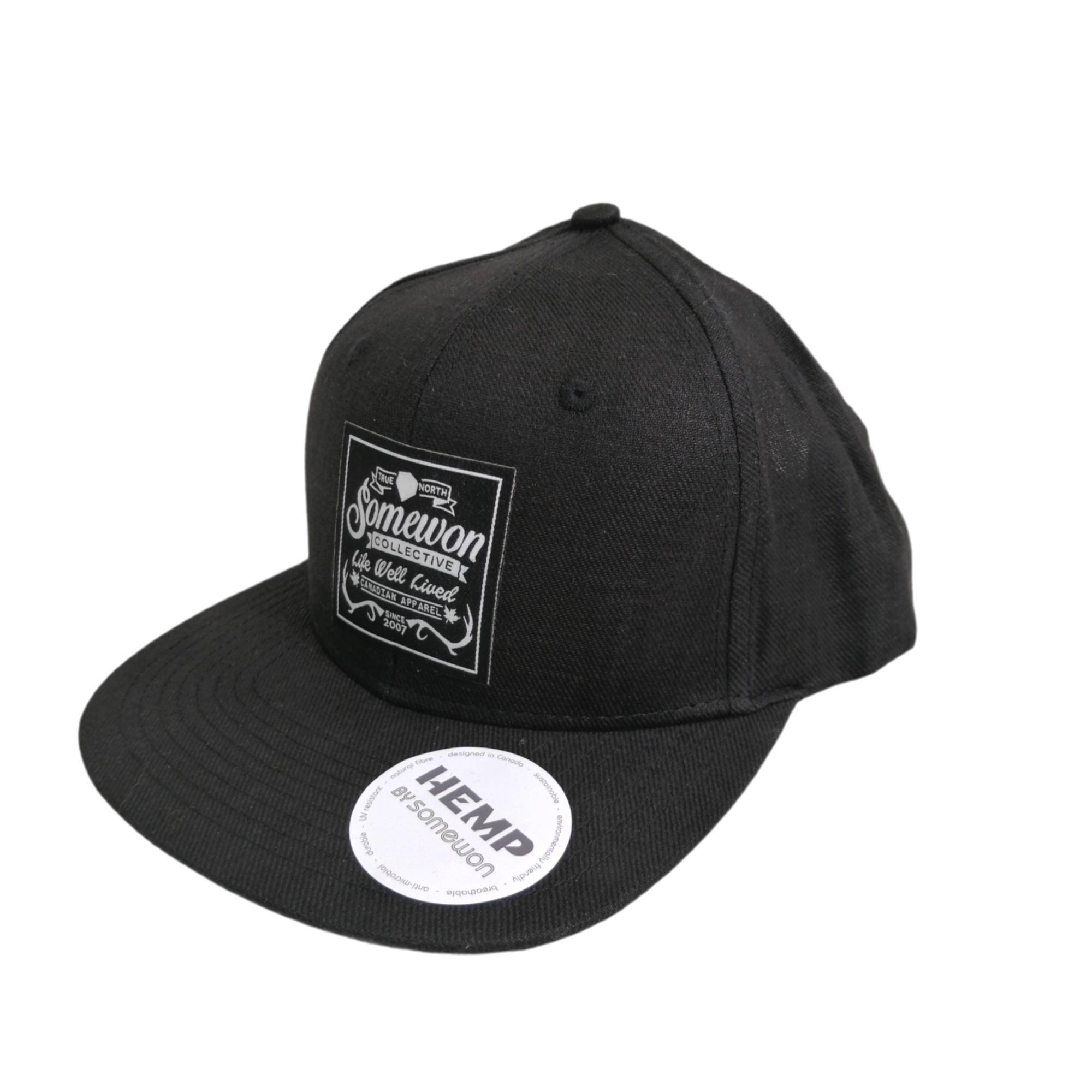 TRUE NORTH HEMP HAT, BLACK – Somewon